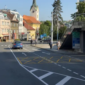 Velká změna ve Zlíně. Na třech křižovatkách se upraví pruhy  