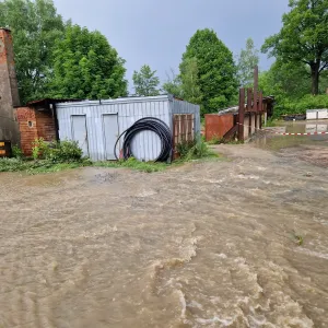 Blesková povodeň zasáhla Valašské Klobouky i Luhačovice