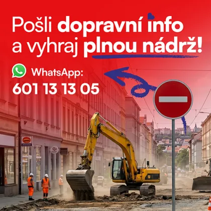 🚗 Dopravní hlídka Hitrádia Zlín: Natankuj plnou zadarmo!