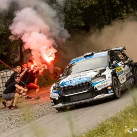 Nejrychlejší pekař dobyl Zlín. Adam Březík ovládl 55. Barum Czech Rally Zlín