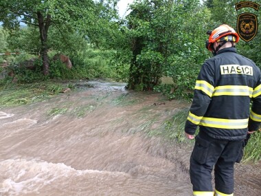 Blesková povodeň zasáhla Valašské Klobouky i Luhačovice
